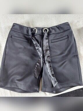 San Fransisco Black Satin-Trim Women’s Shorts